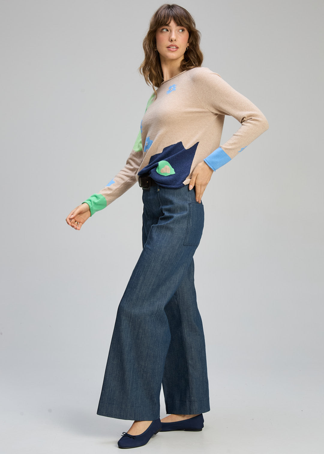 Zaket & Plover Petal Play Jumper - Almond