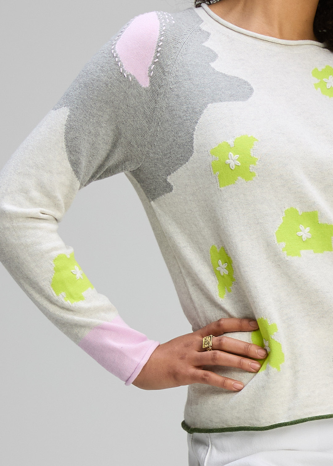 Zaket & Plover Petal Play Jumper - Ice