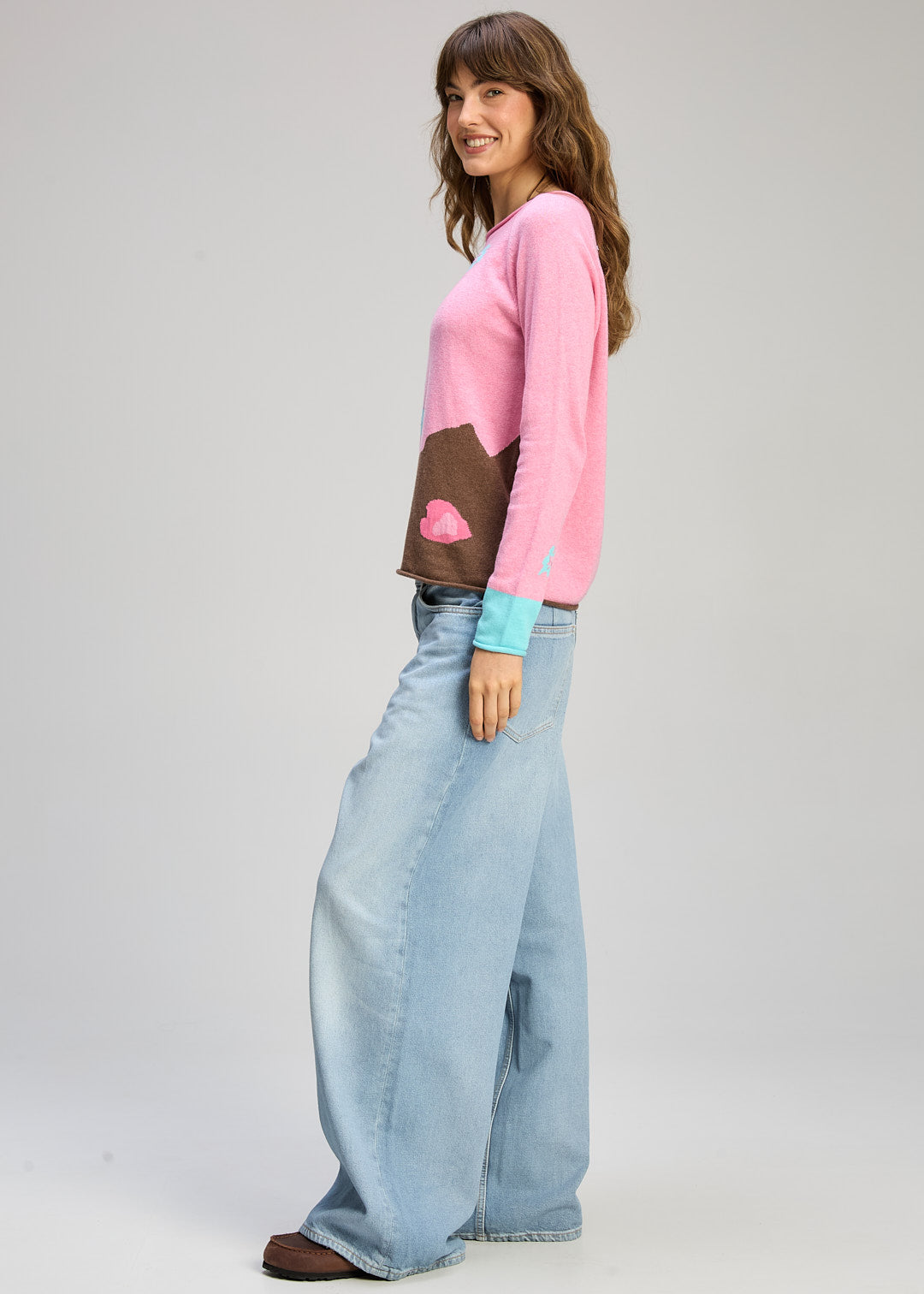 Zaket & Plover Petal Play Jumper - Peony