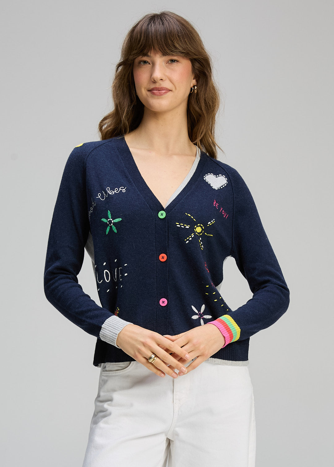 Zaket & Plover Good Energy Cardi - Dark Denim