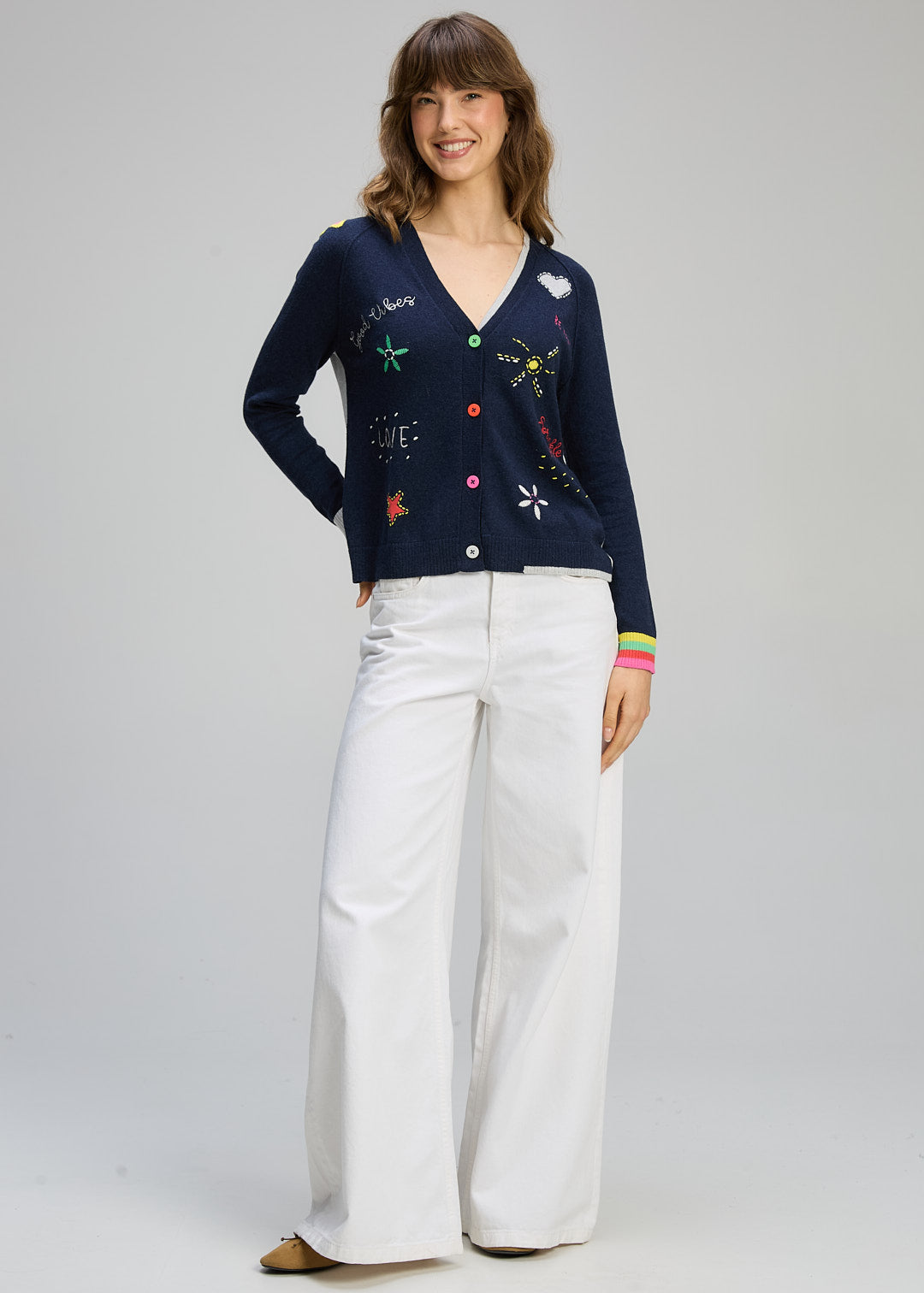 Zaket & Plover Good Energy Cardi - Dark Denim