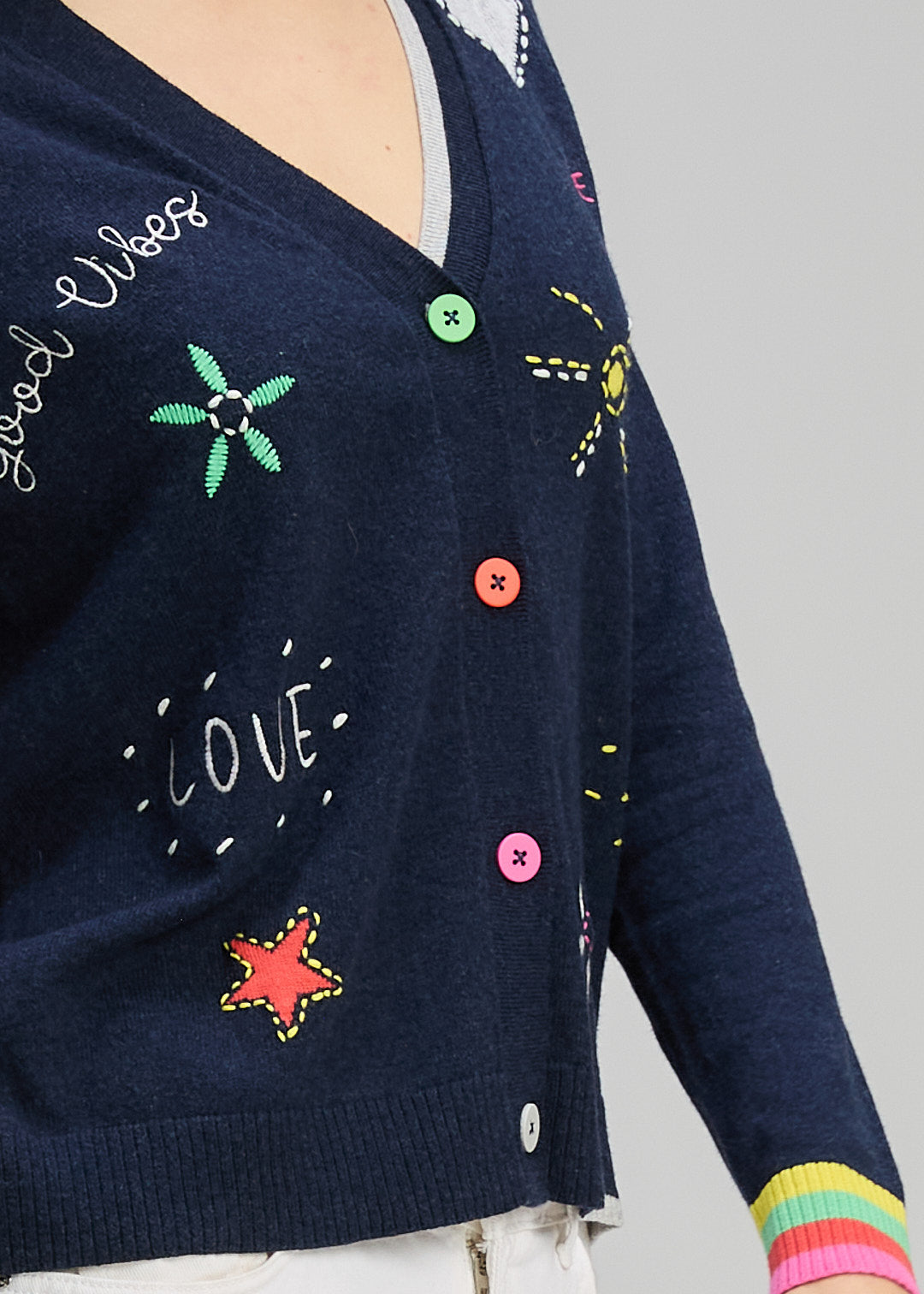 Zaket & Plover Good Energy Cardi - Dark Denim