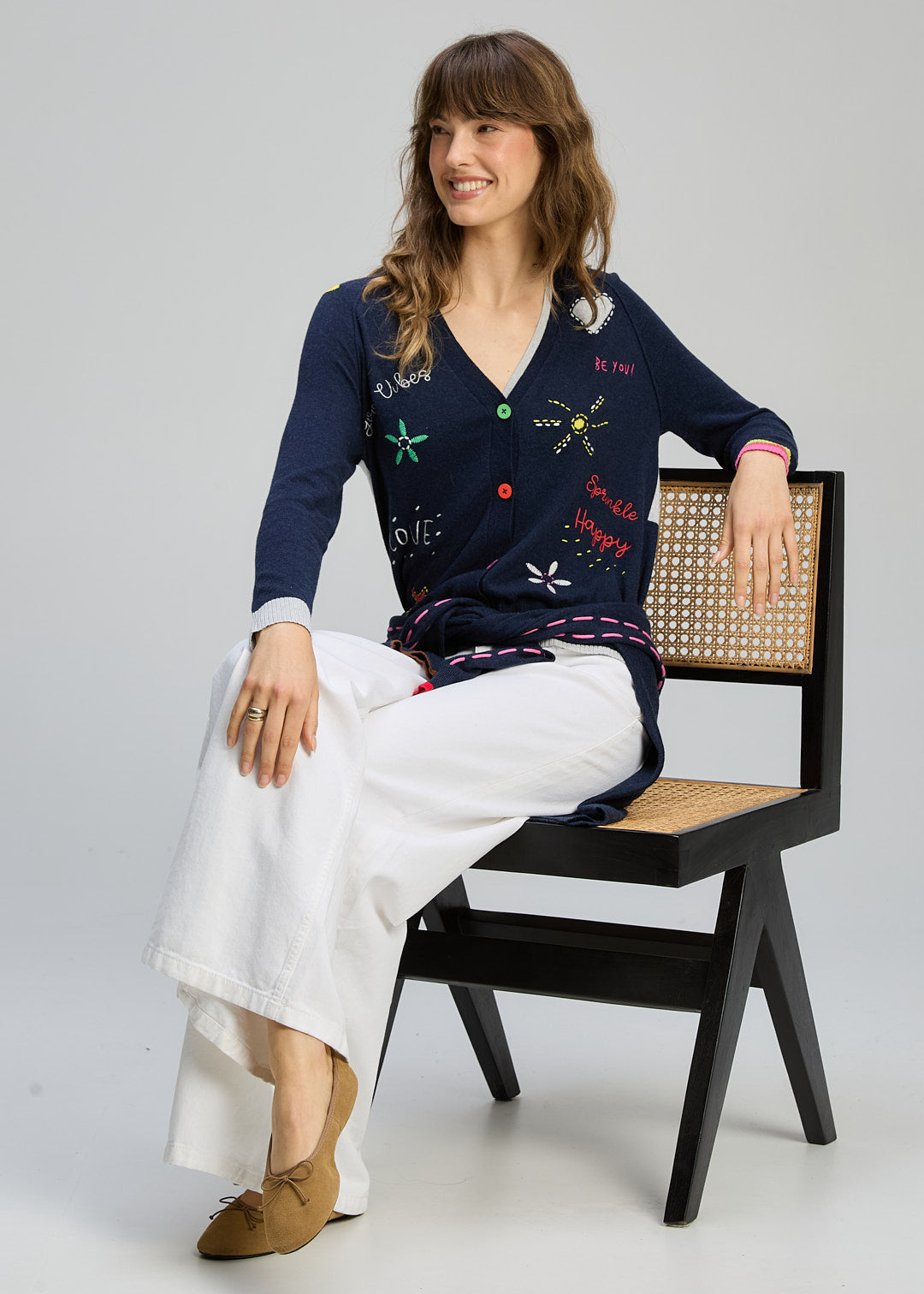 Zaket & Plover Good Energy Cardi - Dark Denim