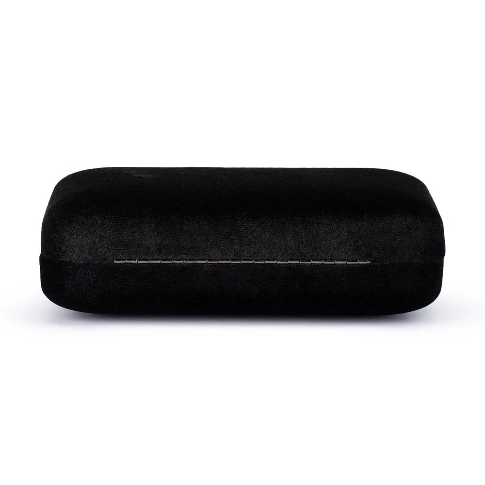 Olga Berg Bess Velvet Clutch - Black