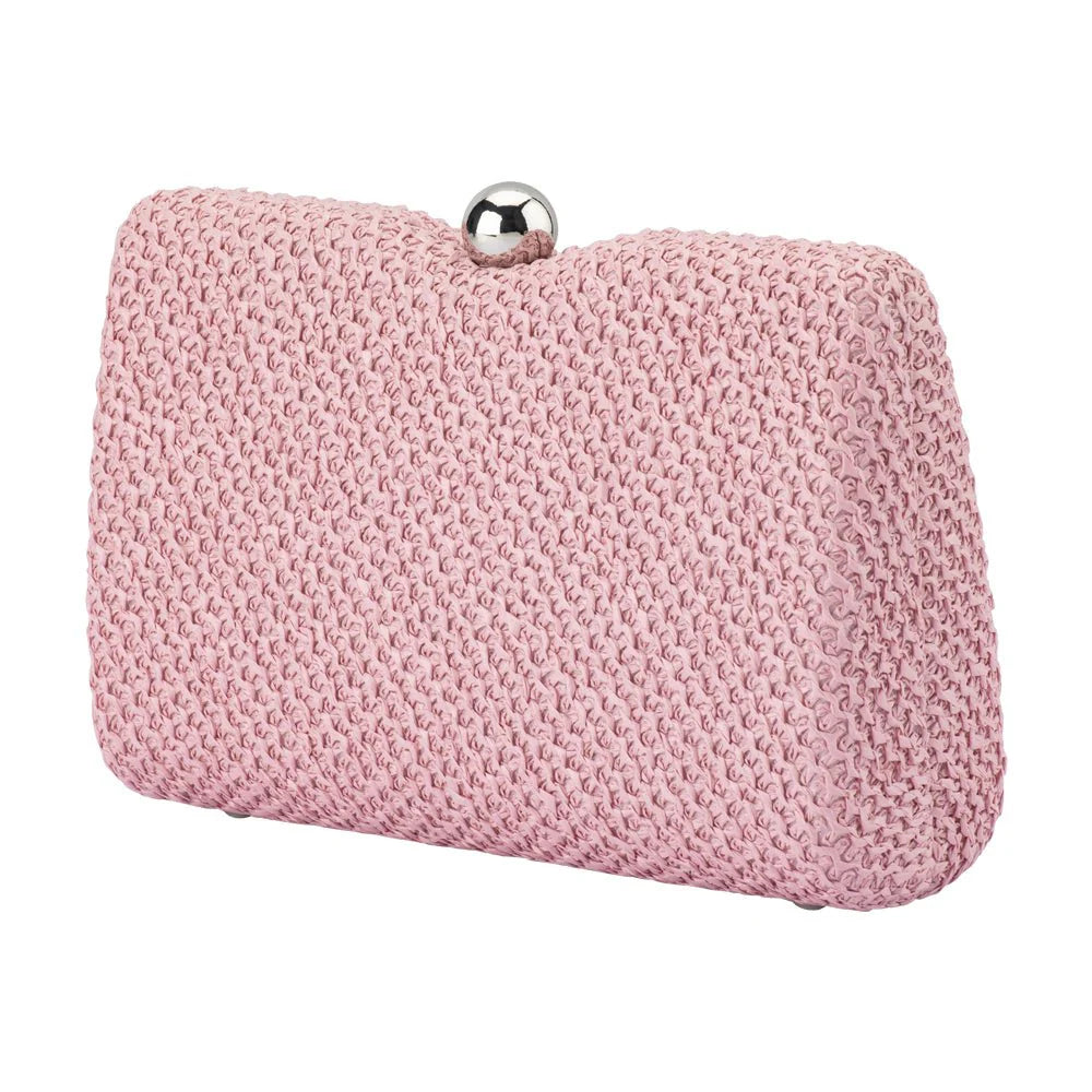 Olga Berg Birdie Textural Handle Bag - Pink