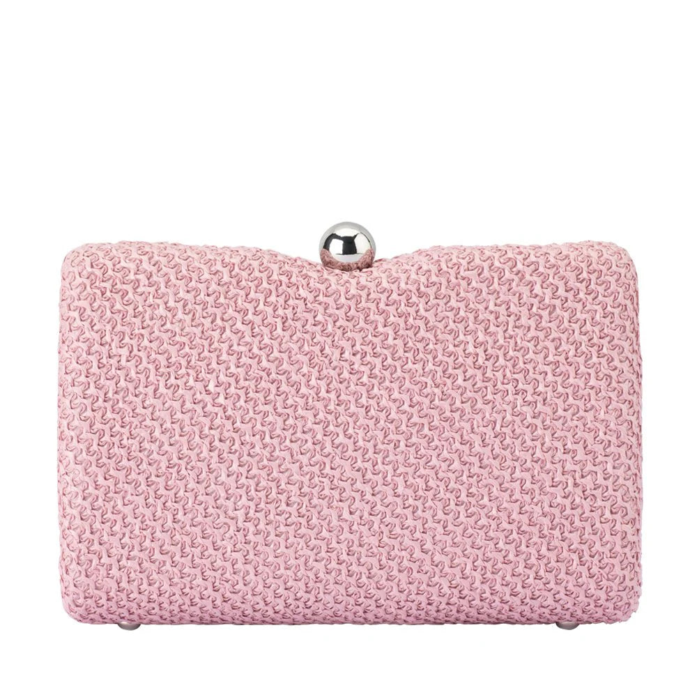 Olga Berg Birdie Textural Handle Bag - Pink