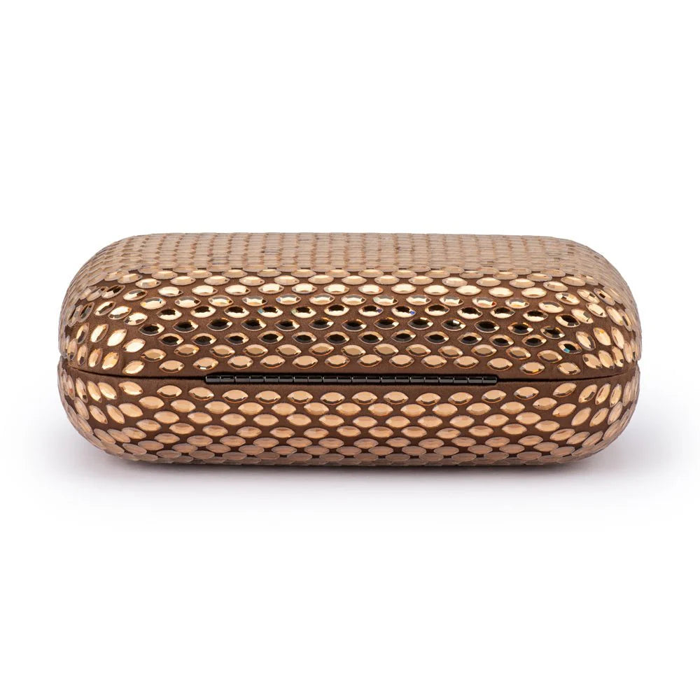 Olga Berg Brooks Hotfix Clutch - Copper