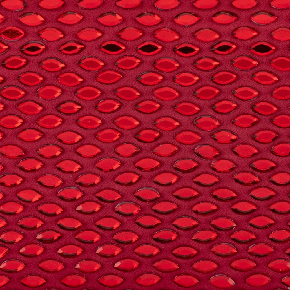 Olga Berg Brooks Hotfix Clutch - Burgundy