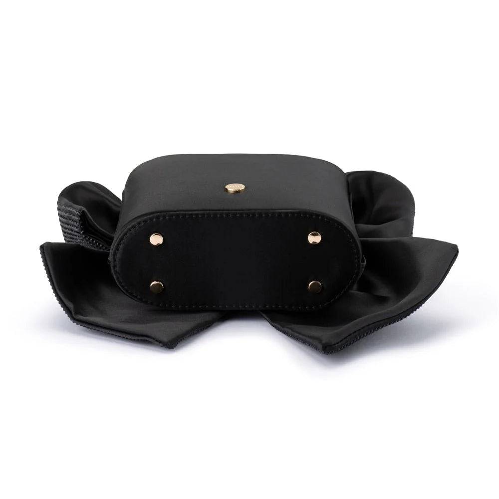 Olga Berg Drew Crystal Bow Bag - Black