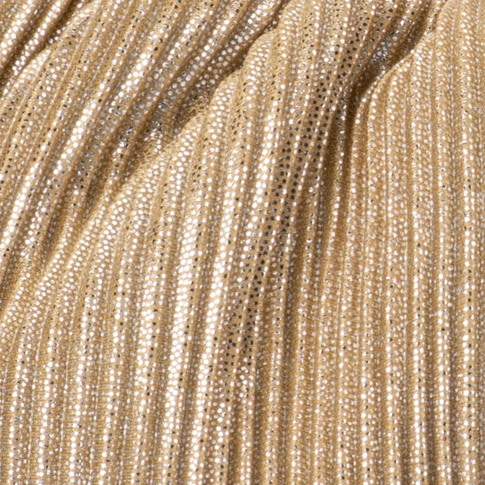 Olga Berg ELISE Pleated Top Handle - Champagne