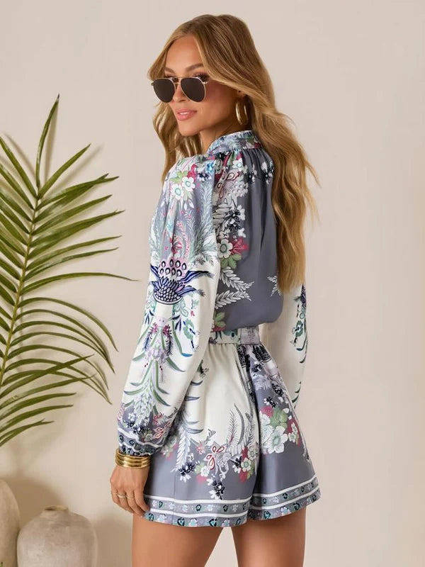 Smaibulun Moonlit Garden Top & Shorts Set