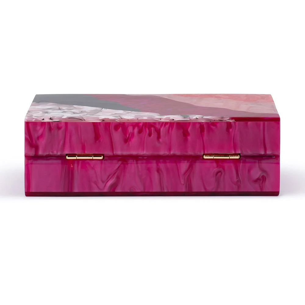 Olga Berg Fleur Acrylic Top Handle Bag - Pink