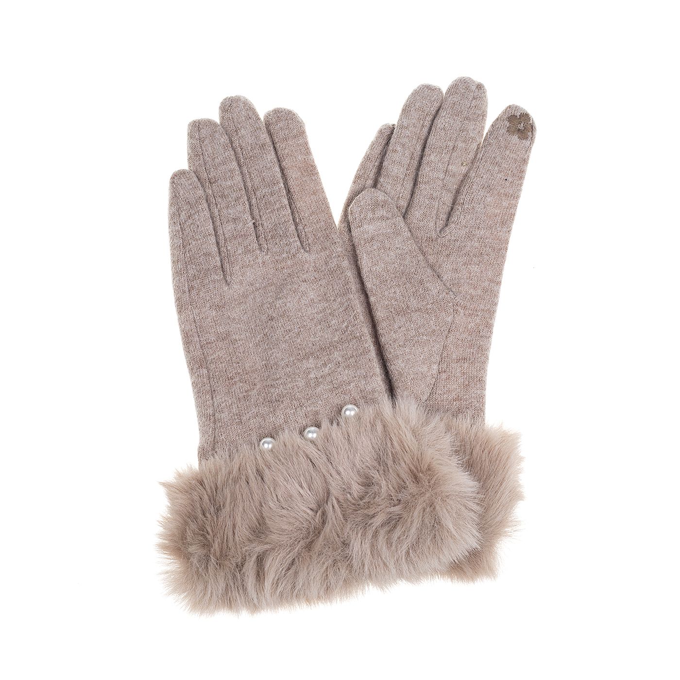 Ivys Pearl Cuff Knit Gloves