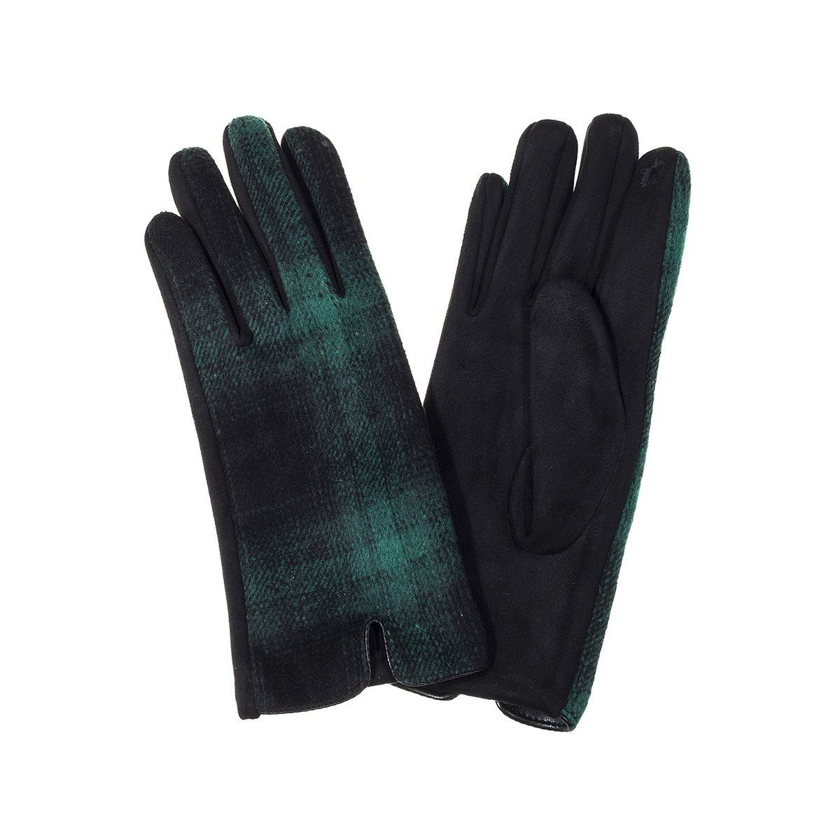 Ivys Highland Check Gloves – Green