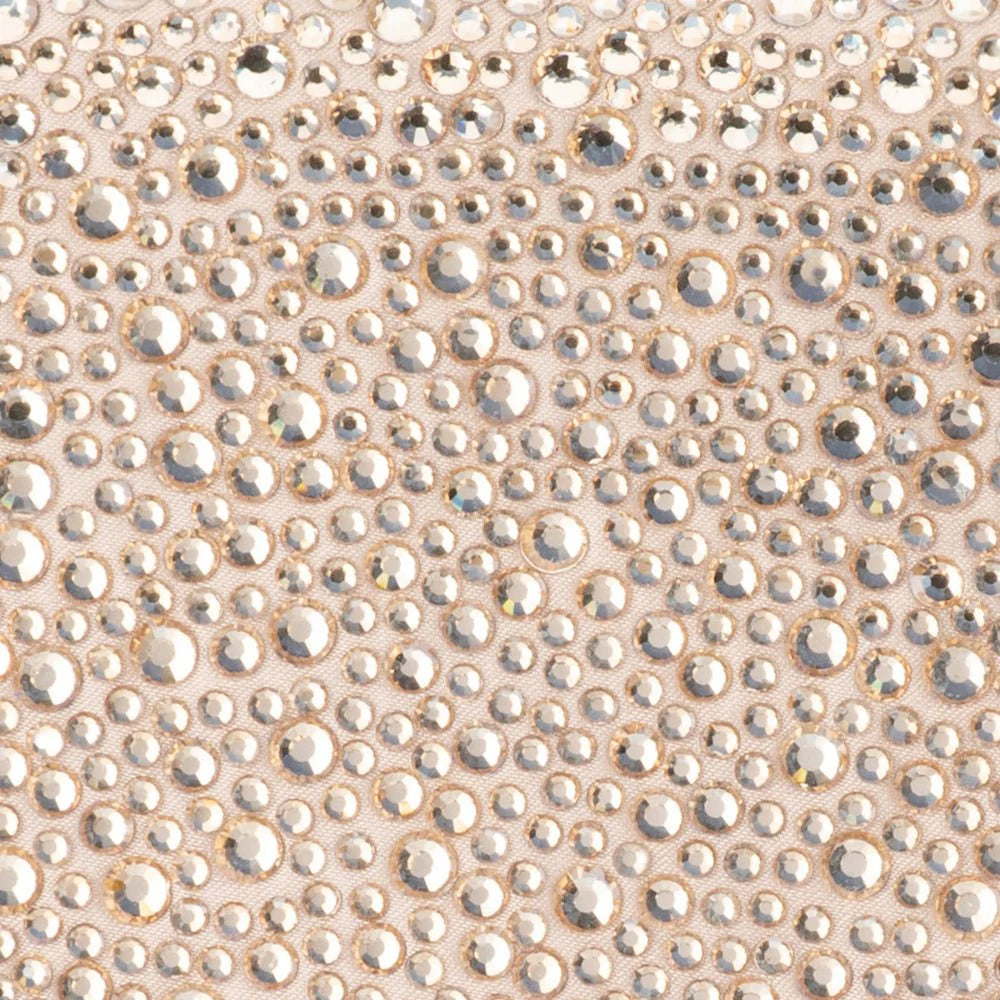 Olga Berg HATTIE Crystal Shoulder Bag - Champagne