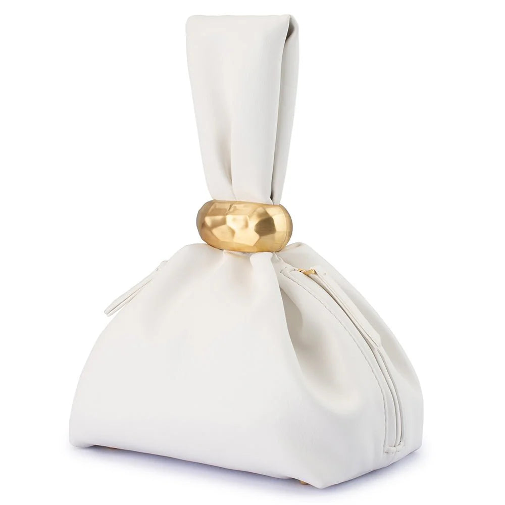 Olga Berg LENNI Pouch Bag - White