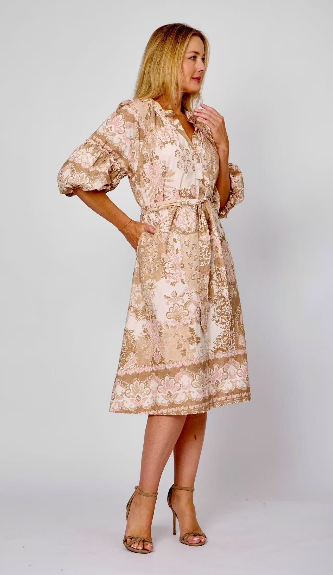 La Strada Vintage Bloom Midi Dress