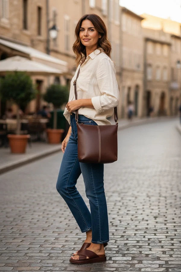 Cosgrove & Co Lulu Jeans Bag - Chocolate