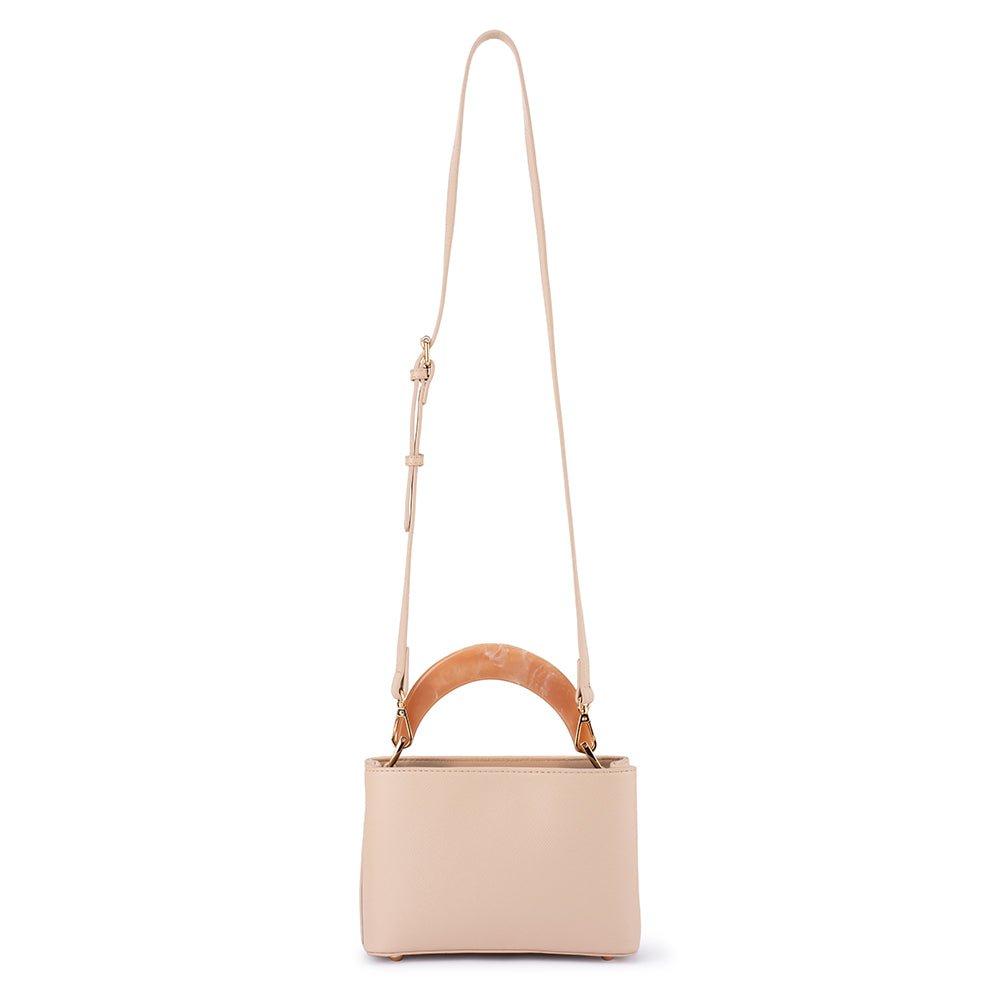 Olga Berg Olivia Top Handle Bag - Natural