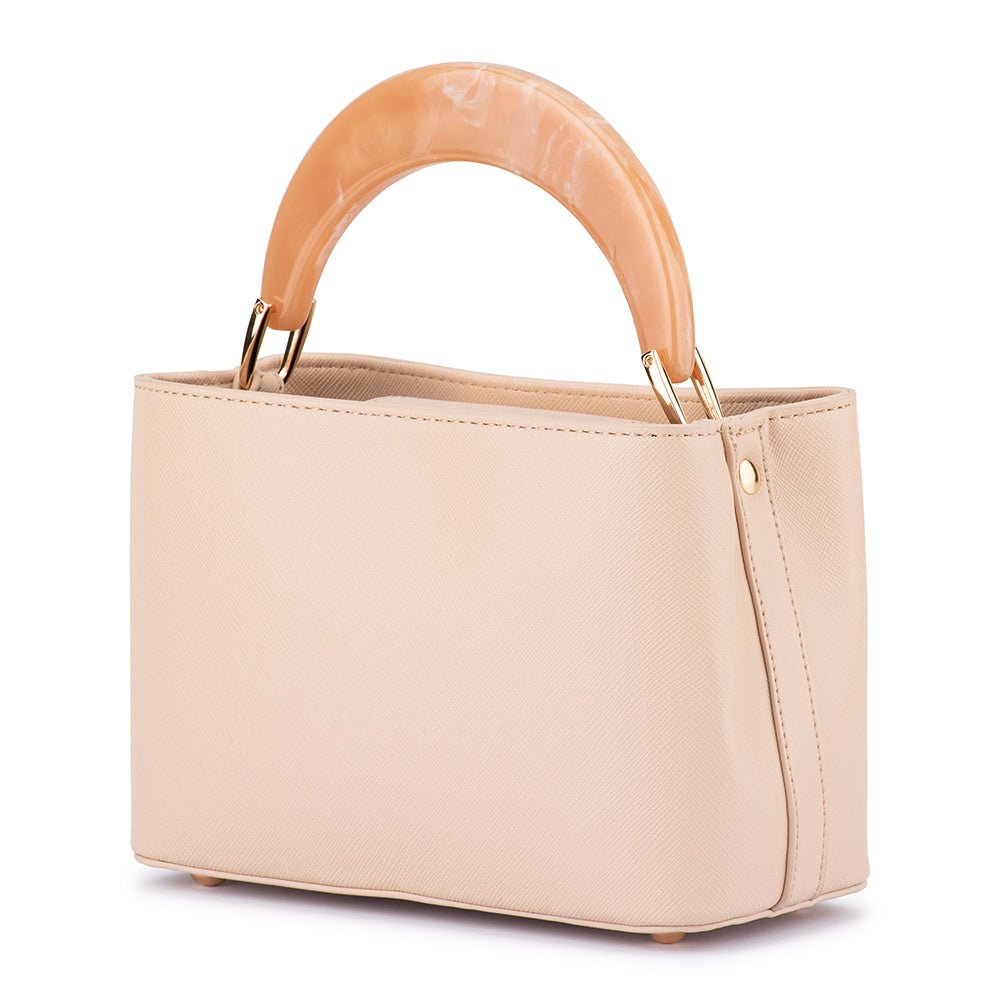 Olga Berg Olivia Top Handle Bag - Natural