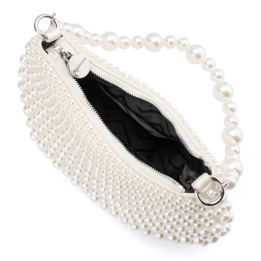 Olga Berg PIA Pearl Croissant Bag - Pearl