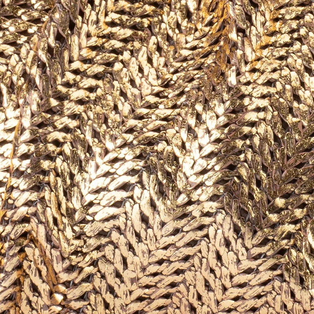Olga Berg RITA Woven Clutch - Bronze
