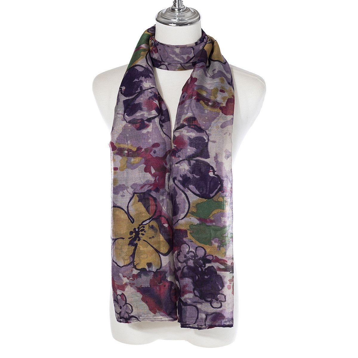 Ivys Watercolour Bloom Scarf