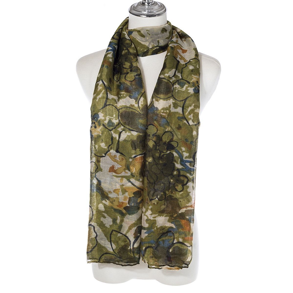 Ivys Watercolour Bloom Scarf