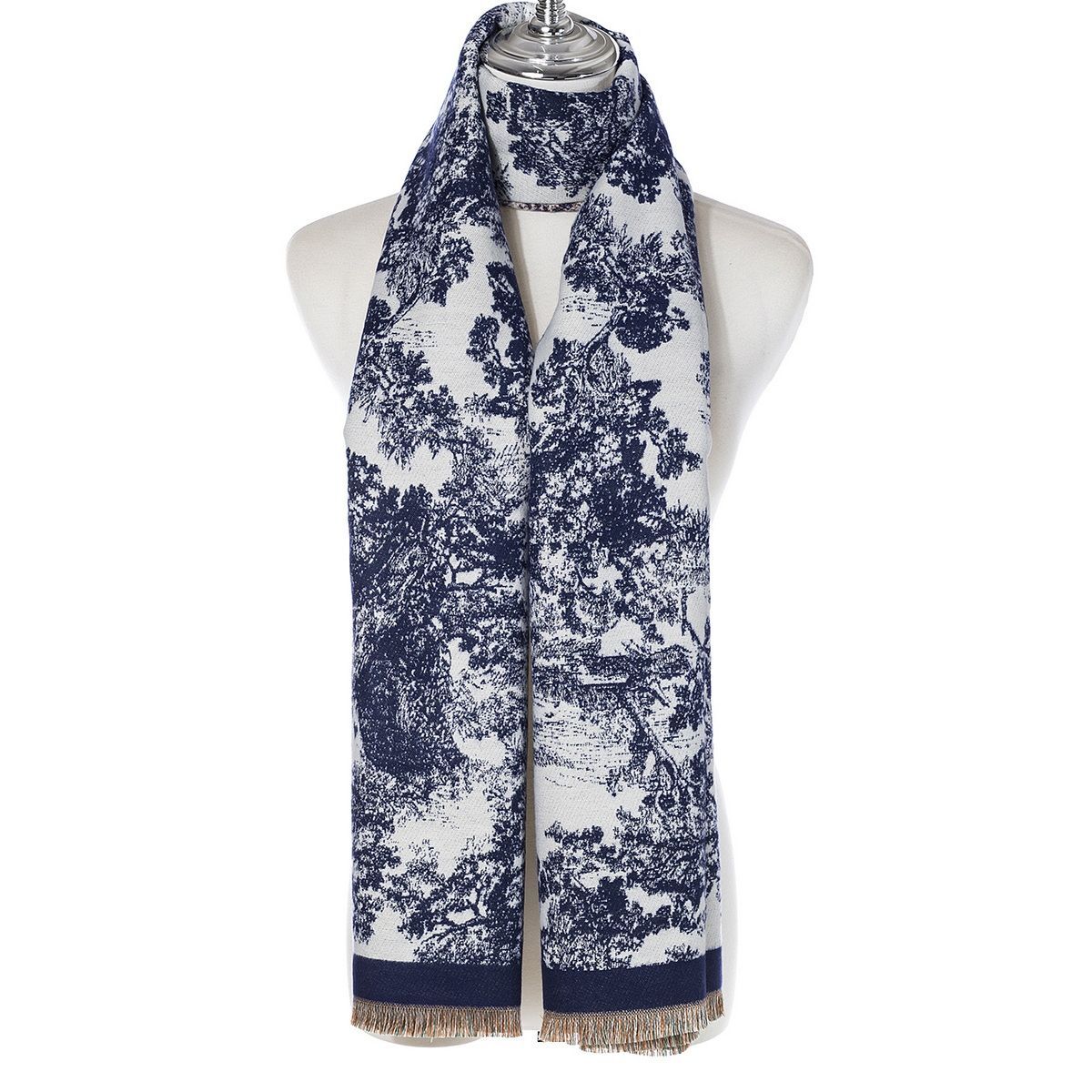 Ivys Forest Sketch Reversible Scarf