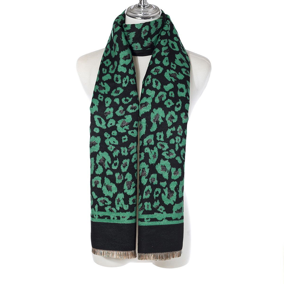 Ivys Wild Streak Leopard Print Scarf