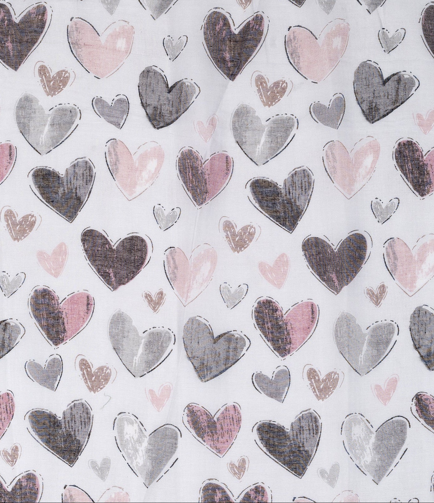 Ivys Watercolour Heart Scarf