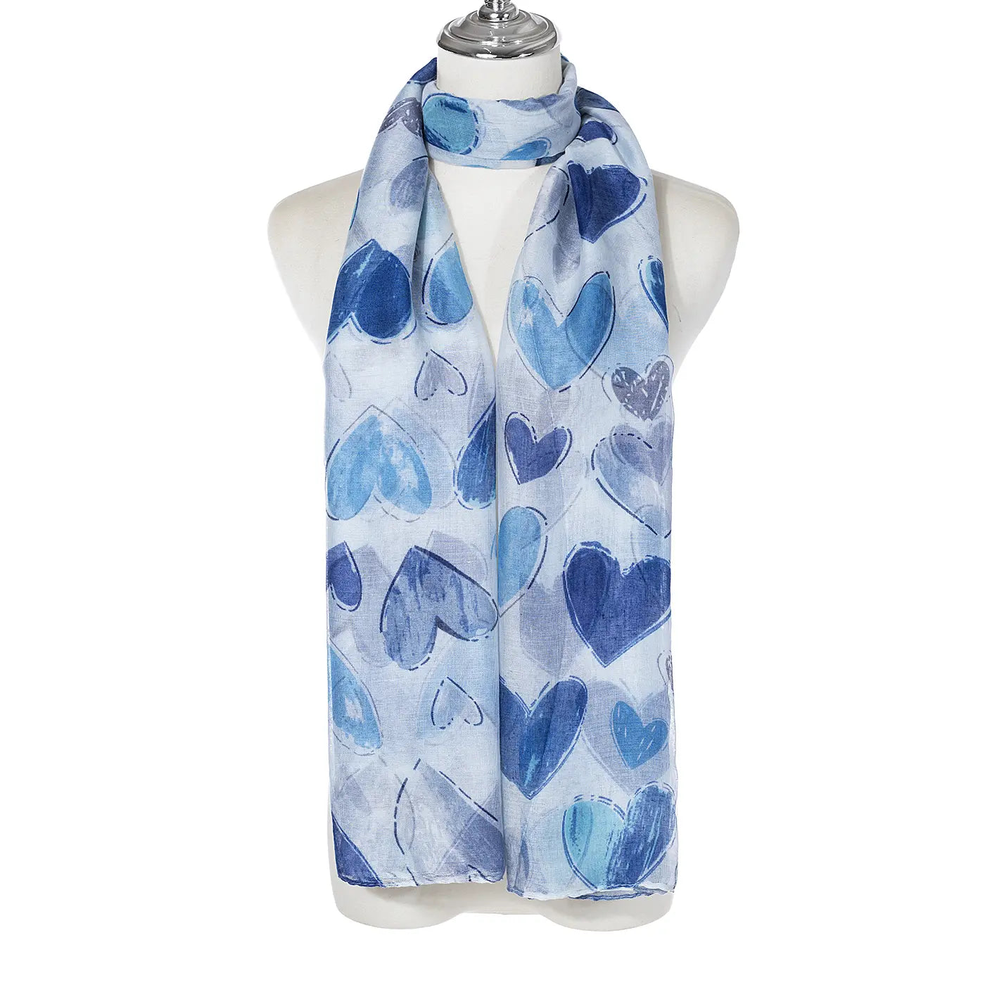 Ivys Watercolour Heart Scarf