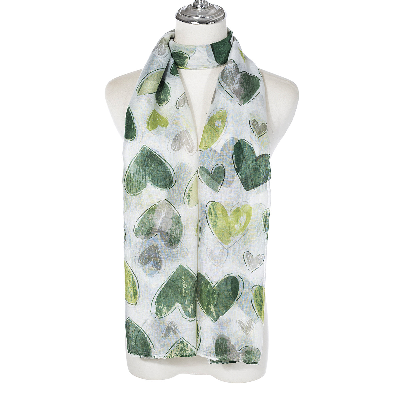 Ivys Watercolour Heart Scarf