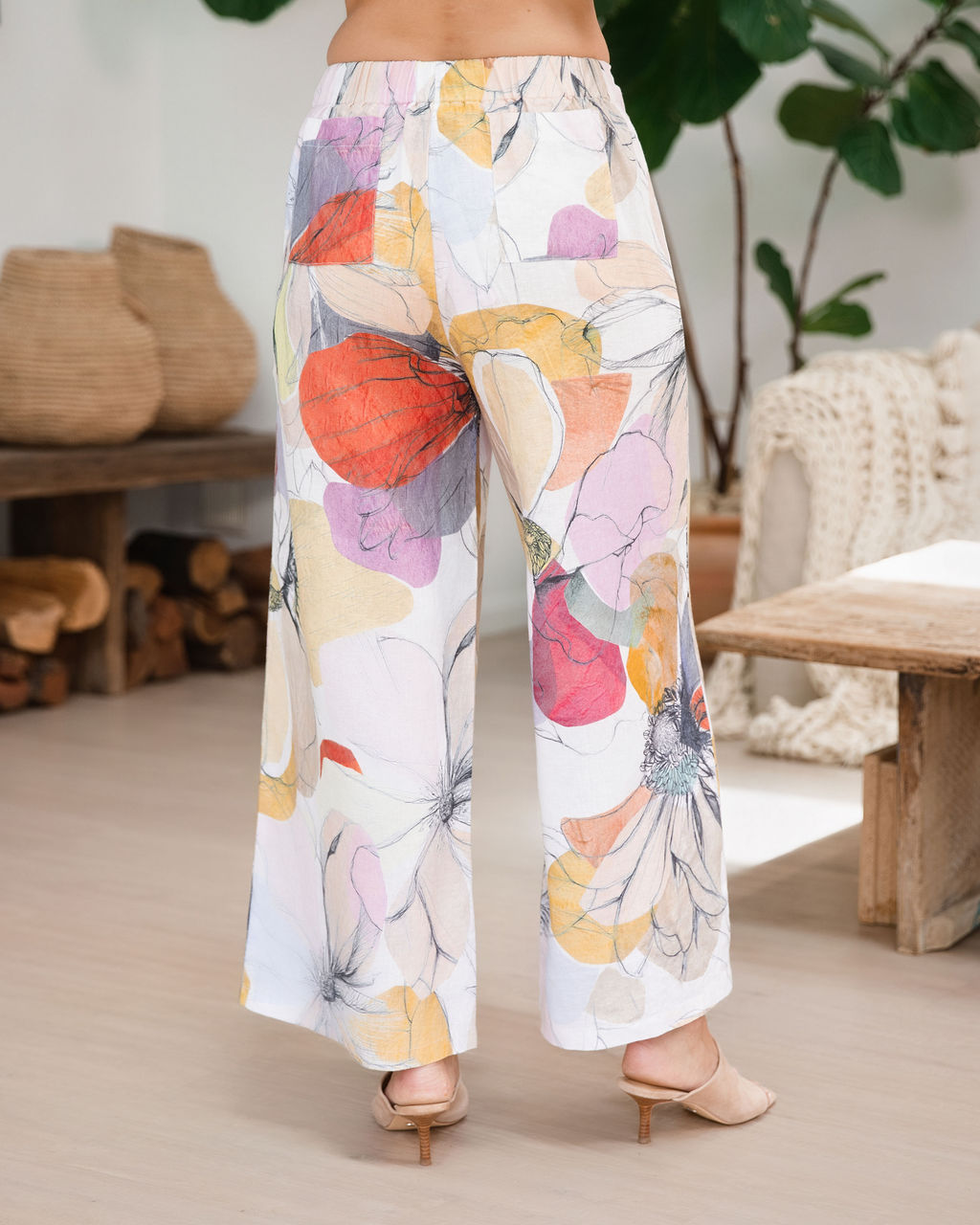 See Saw Palazzo Pant - Petal Drift Print