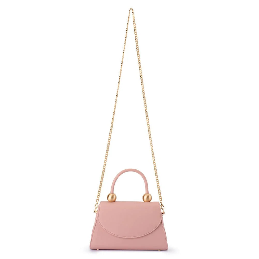 Olga Berg SIREN Top Handle Bag - Blush