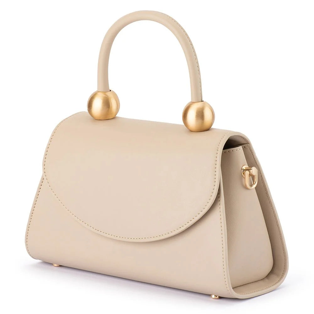 Olga Berg SIREN Top Handle Bag - Natural
