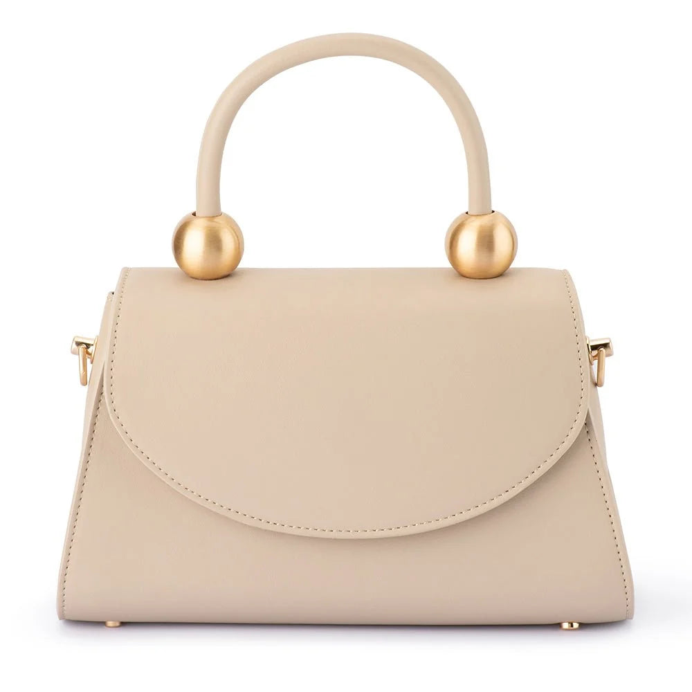 Olga Berg SIREN Top Handle Bag - Natural