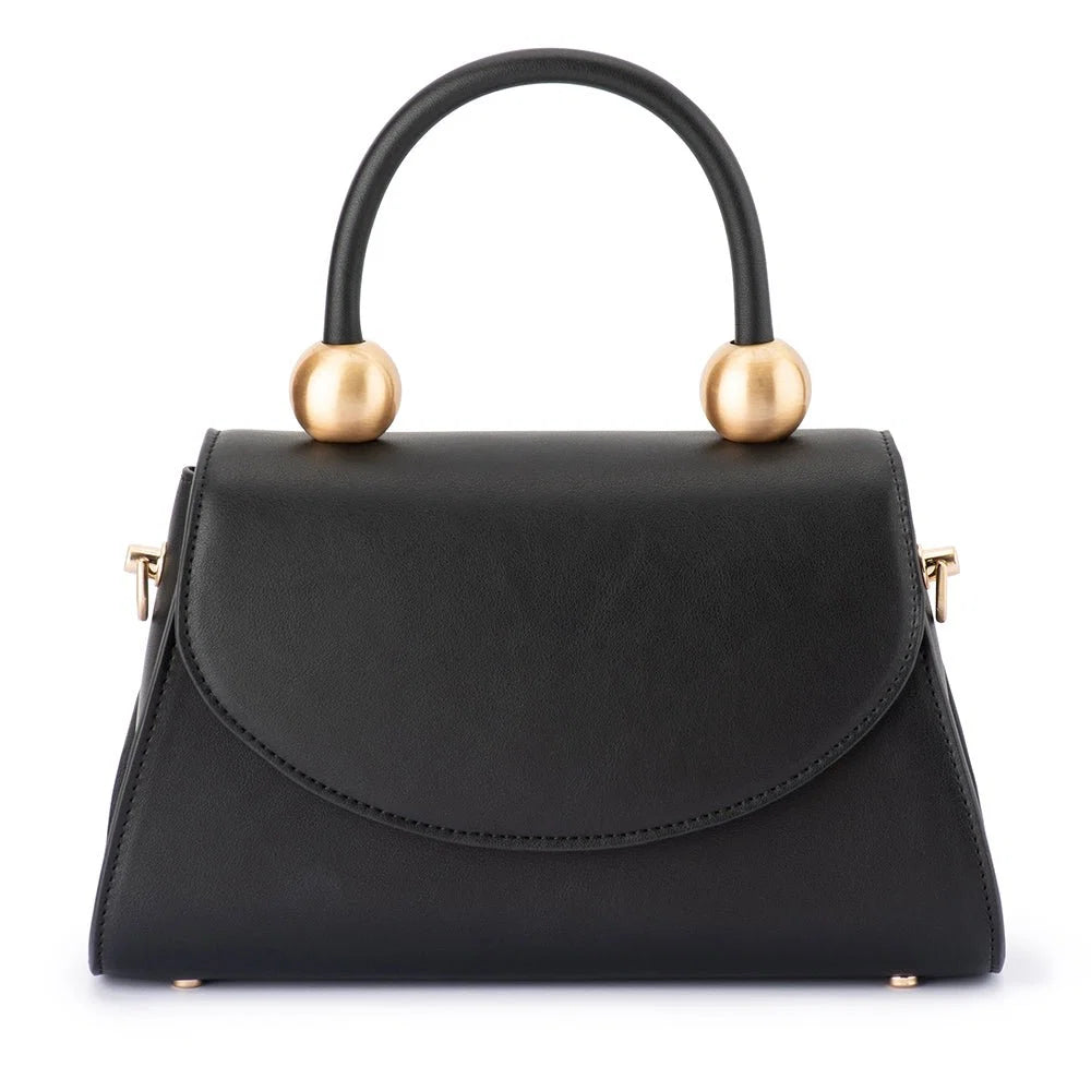 Olga Berg SIREN Top Handle Bag - Black
