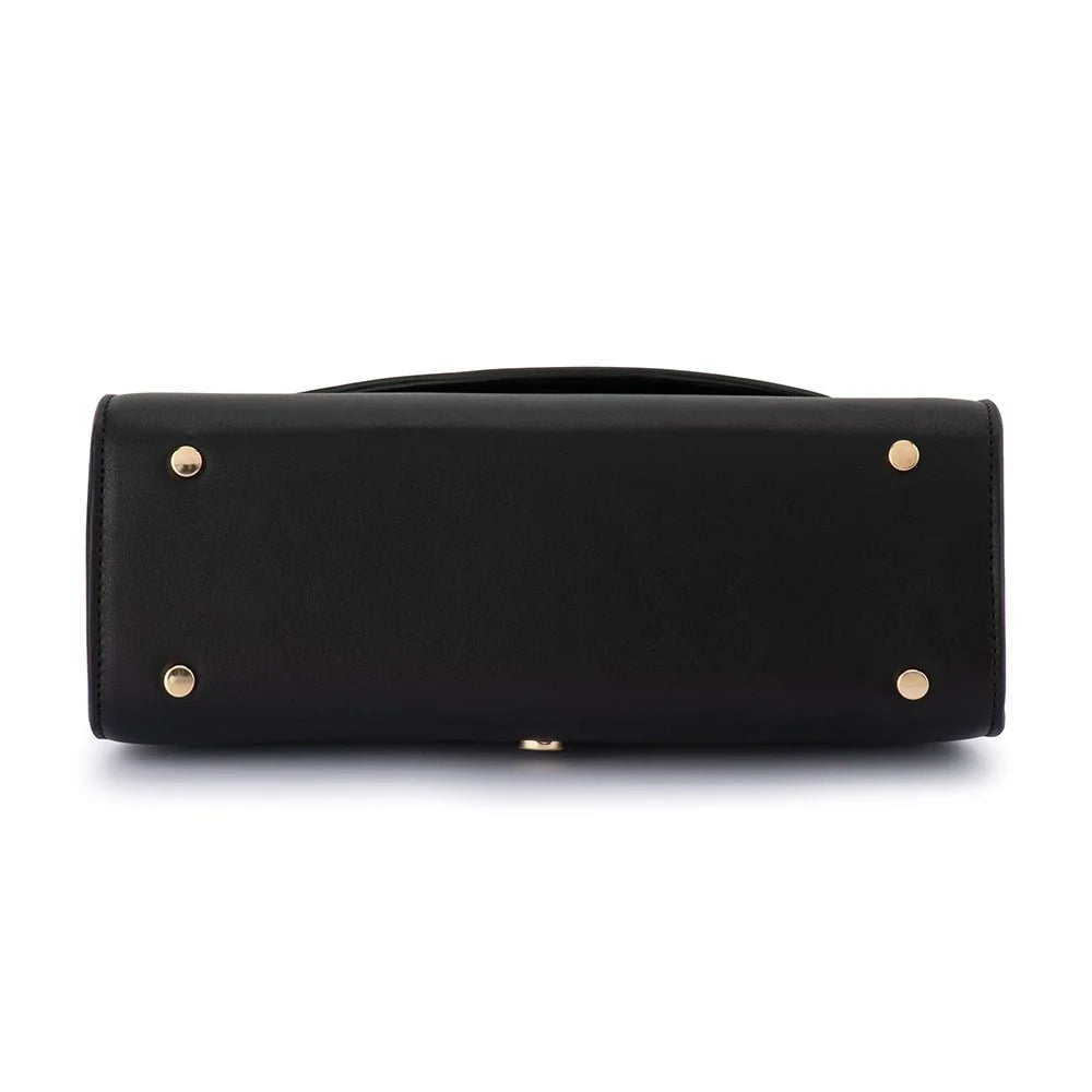 Olga Berg SIREN Top Handle Bag - Black