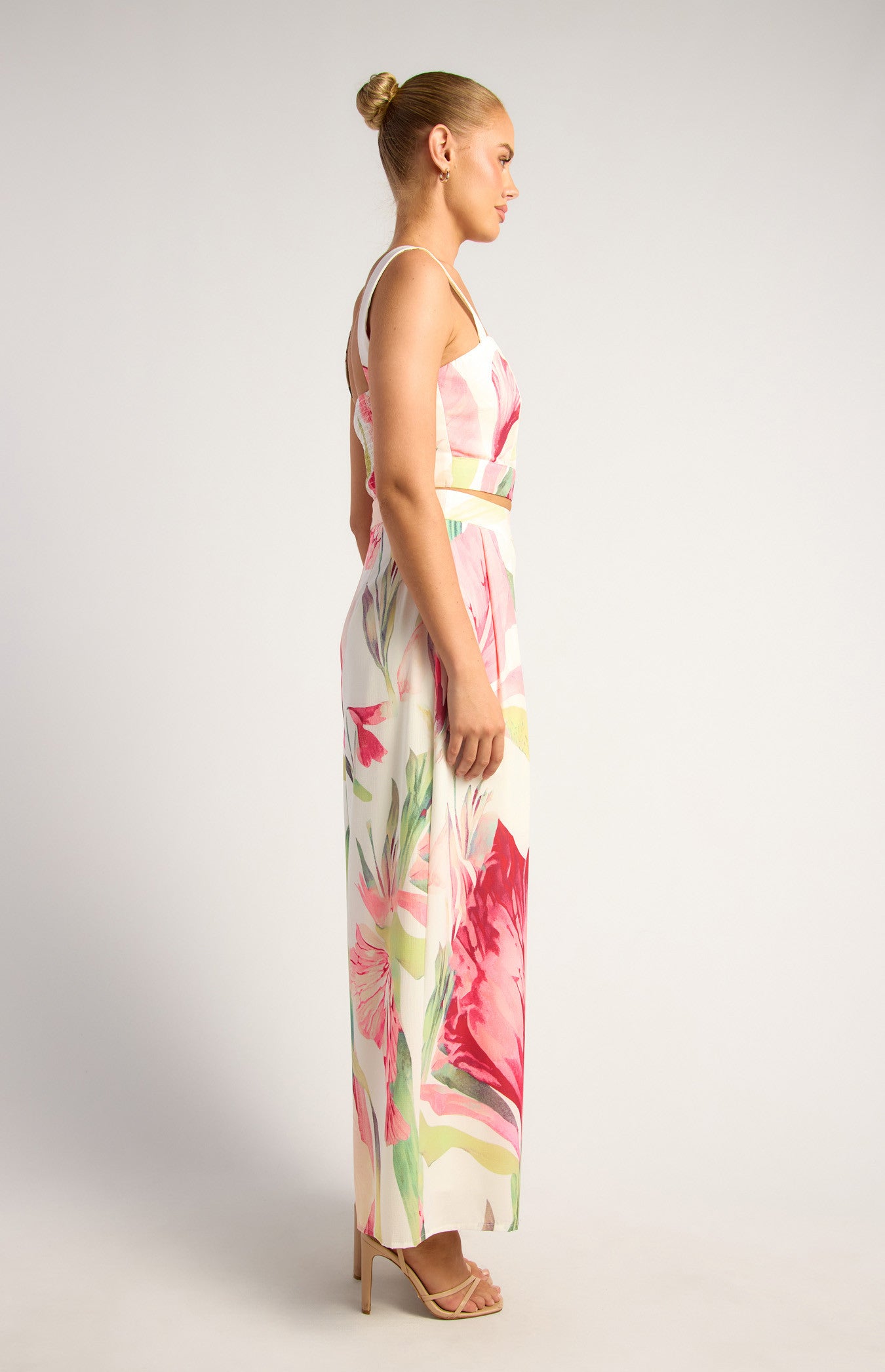 Style State Floral Print Top and Pleated Pants Set