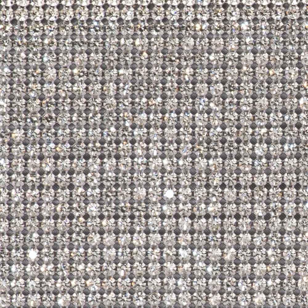 Olga Berg STEF Crystal Box Clutch - Silver