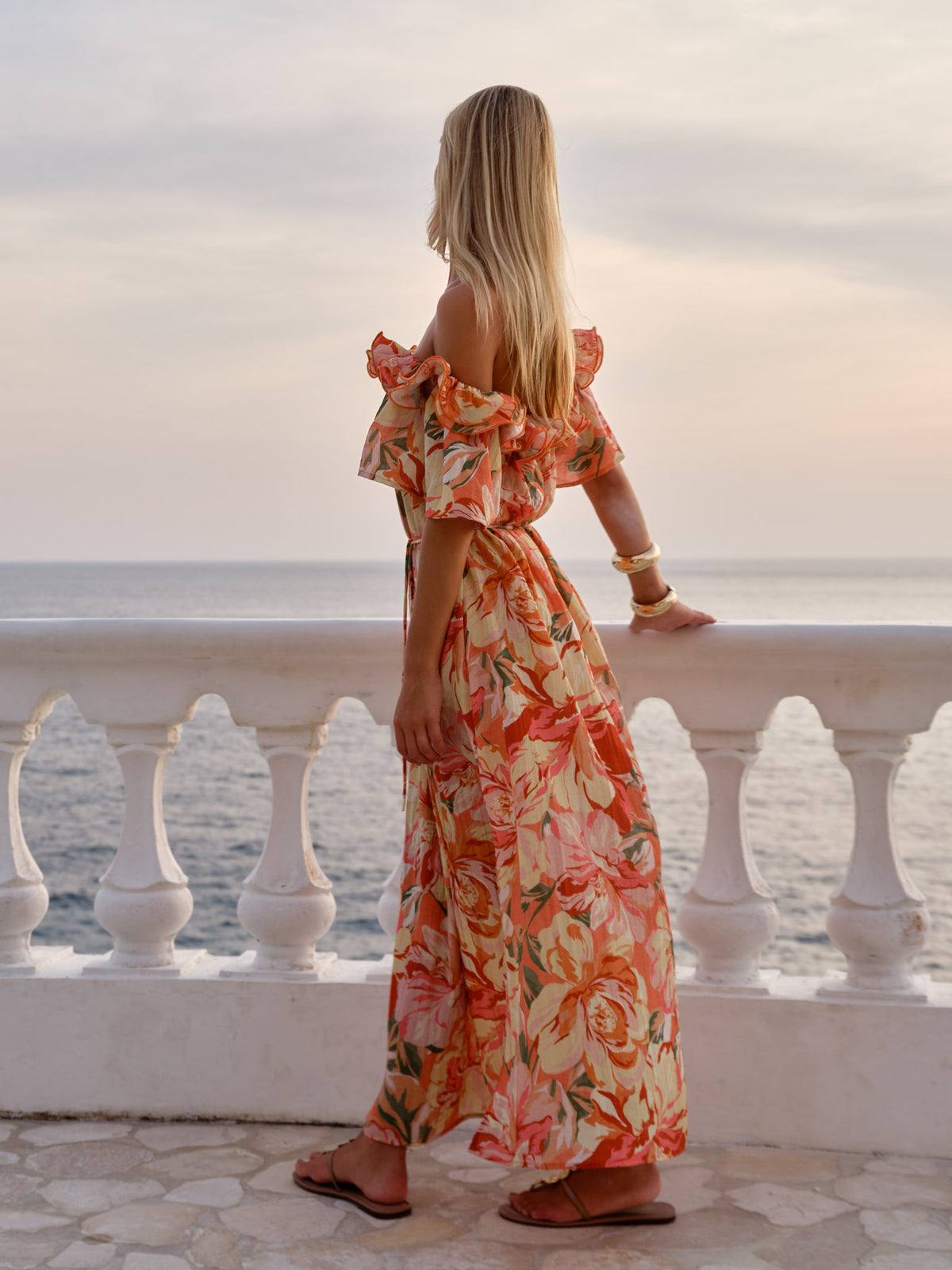 Fate+Becker Cosima Floral Midi Dress - Petal