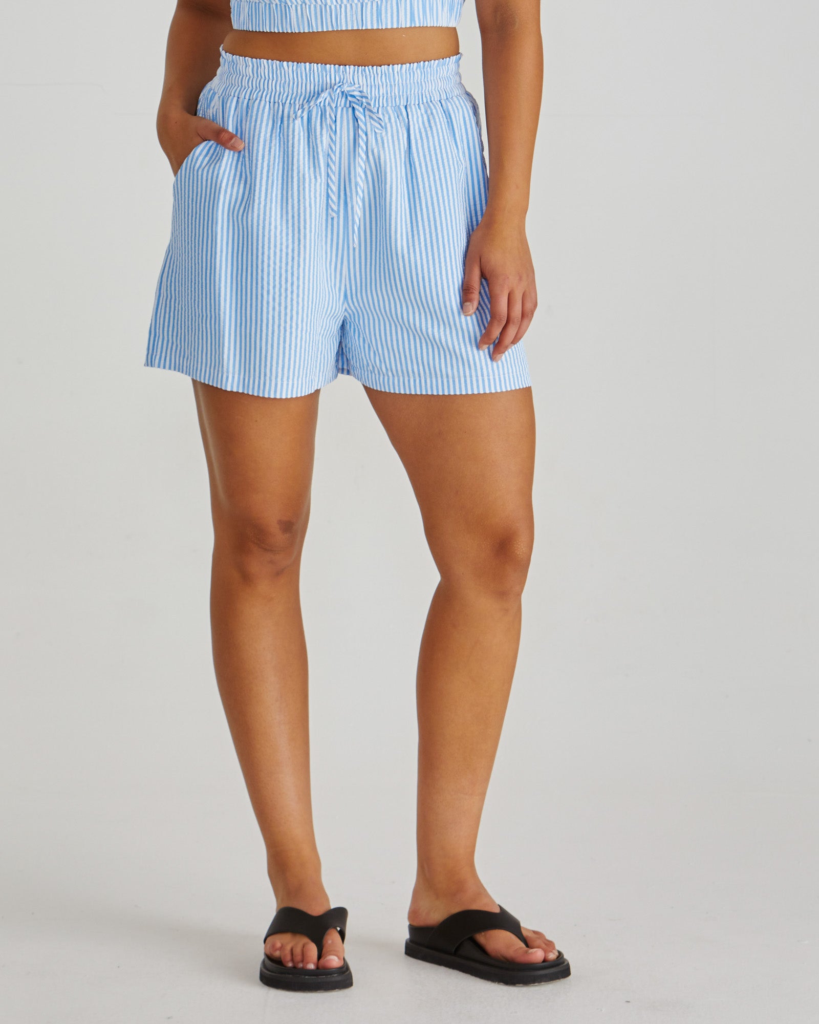 Sass Alani Short - Blue/White Stripe