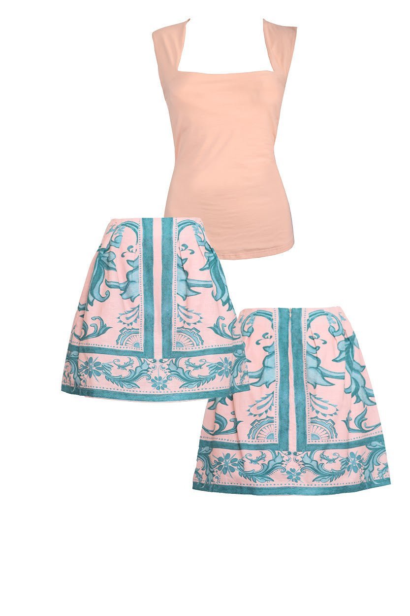 Mia Milani Zanya Skirt - Aqua