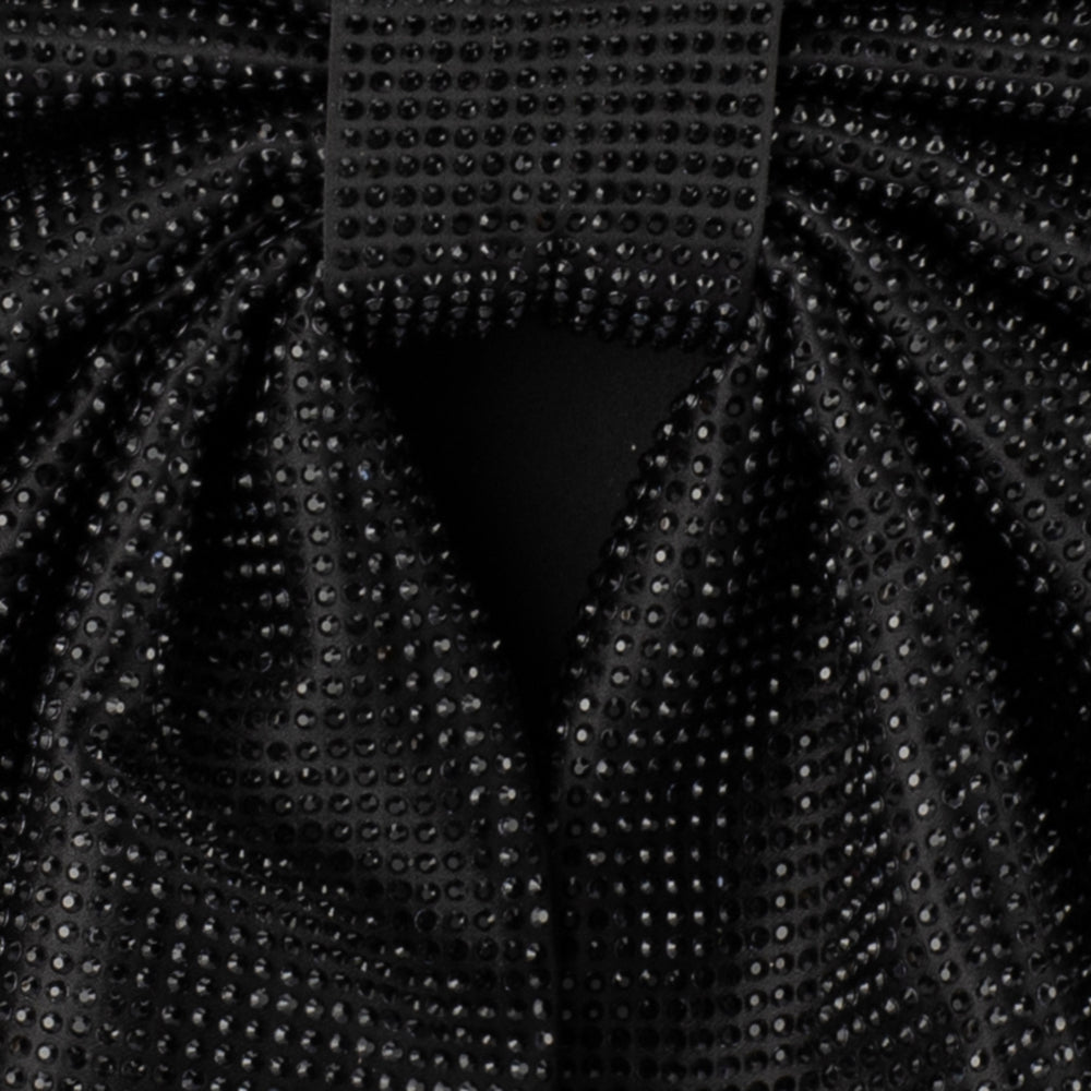 Olga Berg Drew Crystal Bow Bag - Black