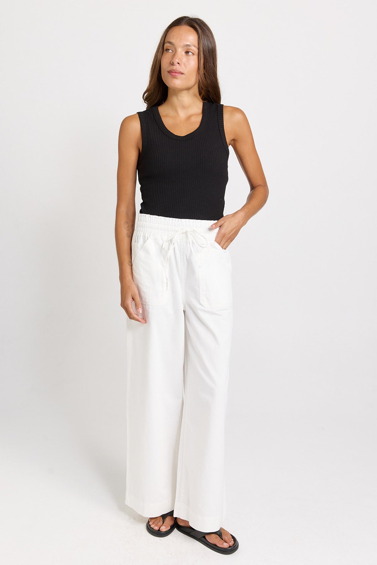 Betty Basics Francis Rib Tank - Black