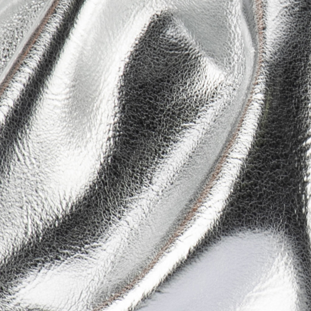 Olga Berg Betty Metallic Clutch - Silver