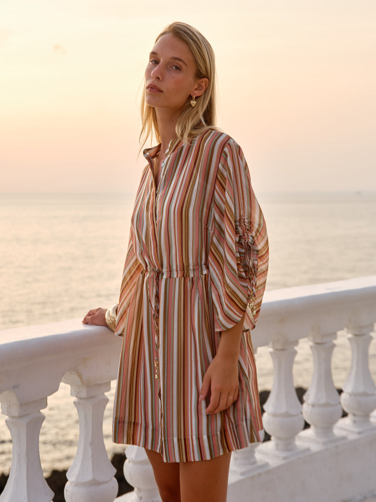 Fate+Becker Vera Mini Dress - Sandbar Stripe