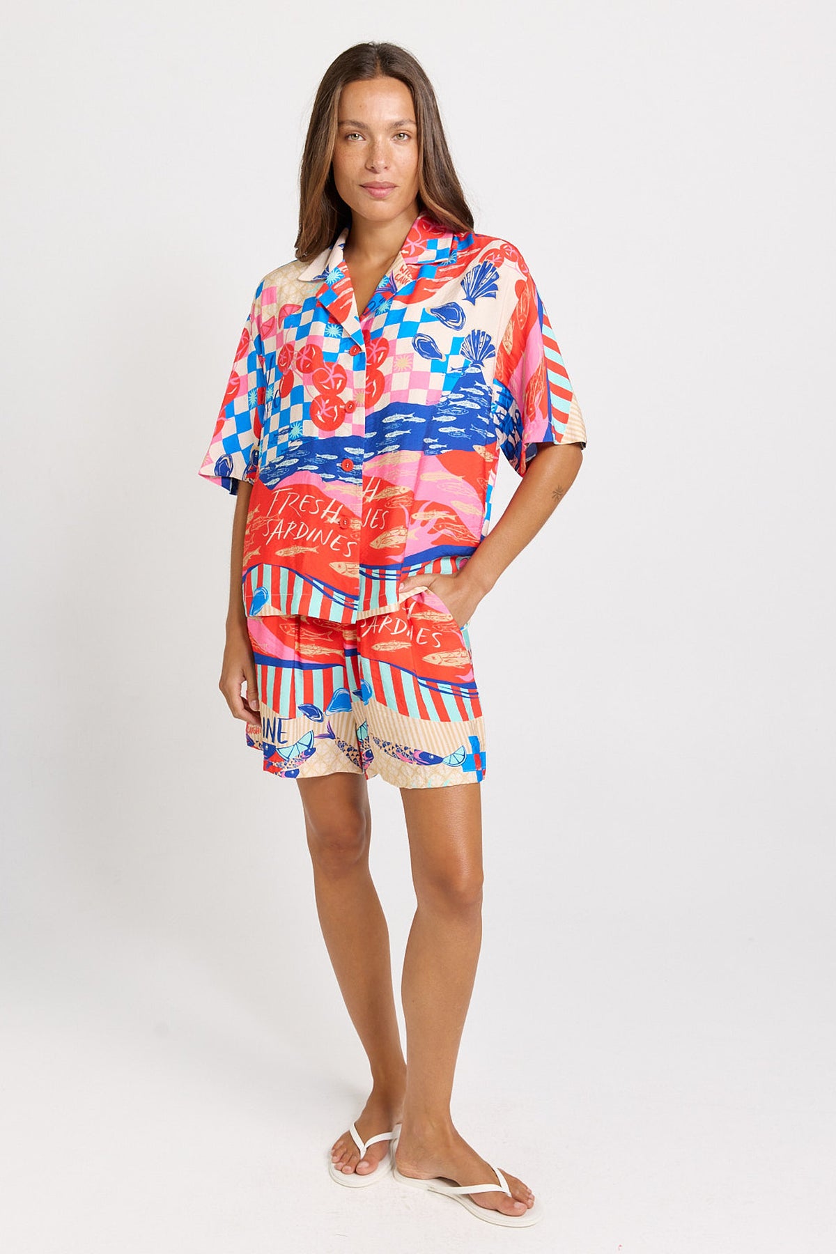 Betty Basics Sable Shirt - Mediterranean