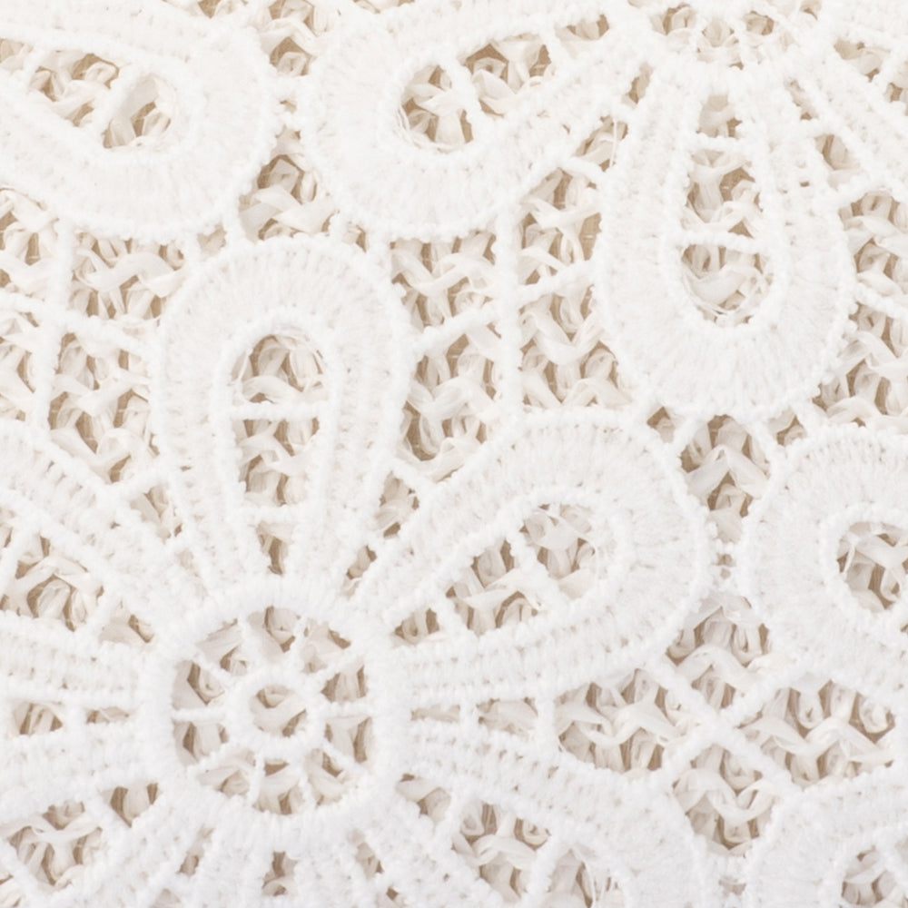 Olga Berg BONNIE Lace Clutch - White